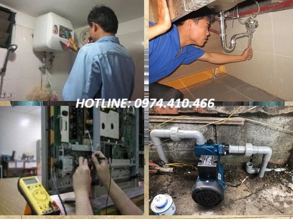 dịch vụ thợ sửa điện nước long điền