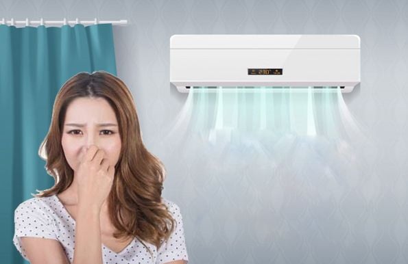 điều hòa có mùi hôi