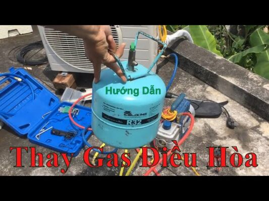 hướng dẫn tự thay gas điều hòa