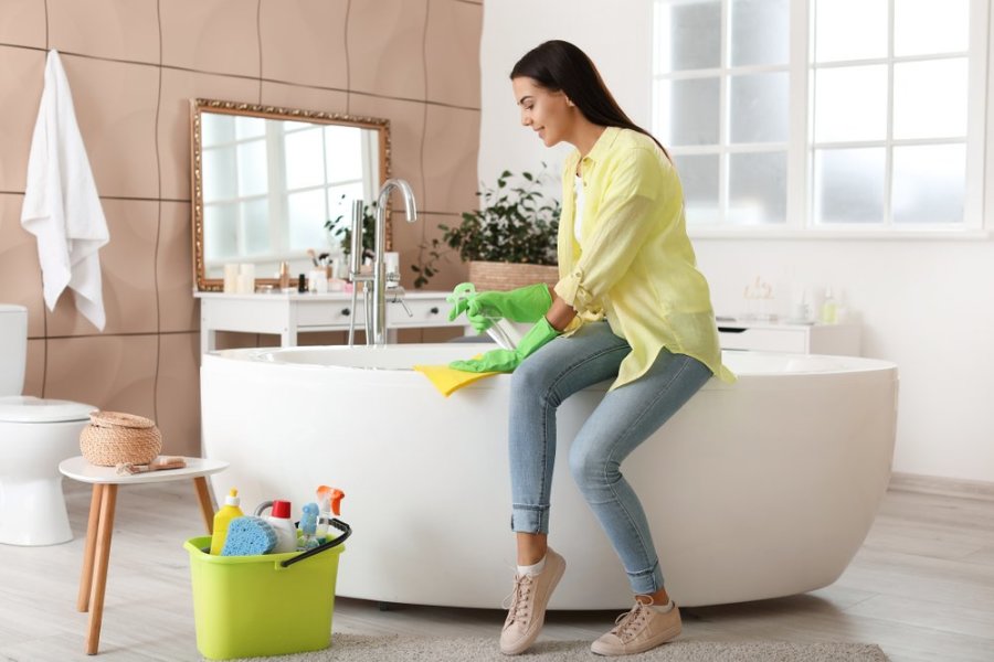 mẹo vệ sinh ống xả bồn cầu tại nhà