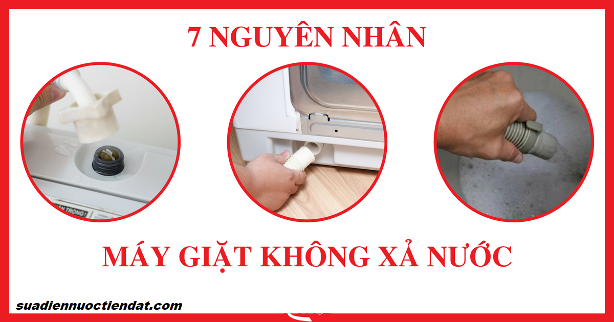 các lỗi máy giặt không xả nước