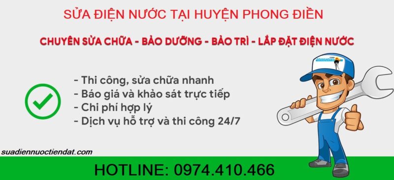 dịch vụ sửa điện nước huyện phong điền