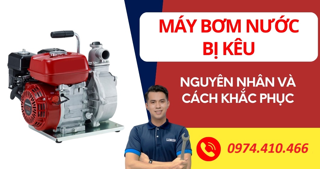 máy bơm nước kêu to