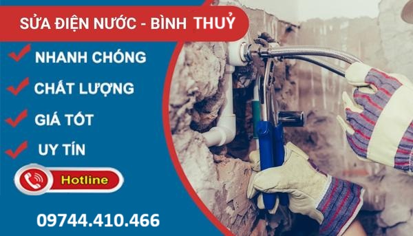 sửa điện nước quận bình thủy cần thơ