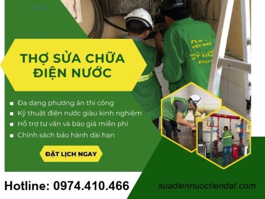 dịch vụ sửa điện nước quận ô môn cần thơ