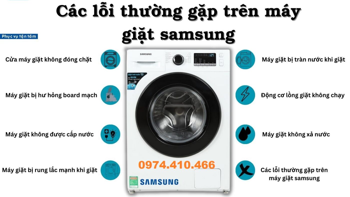 các lỗi máy giặt thường gặp và cách xử lý