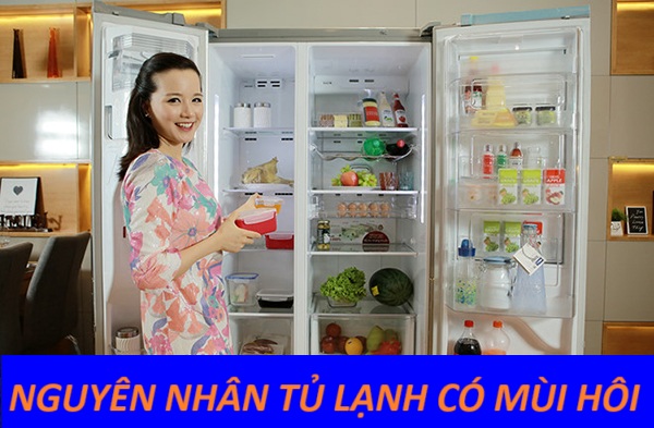 tủ lạnh có mùi hôi