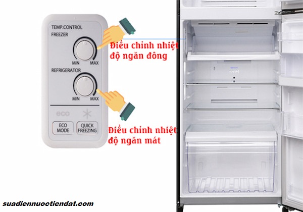 mẹo điều chỉnh nhiệt độ tủ lạnh hiệu quả