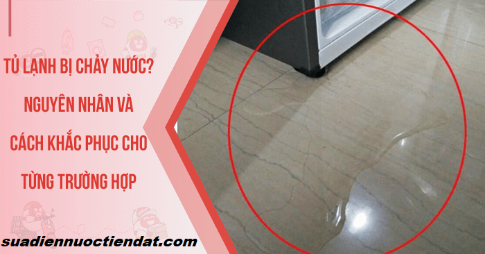 nguyên nhân tủ lạnh rò nước