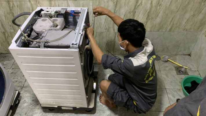 thay máy giặt mới