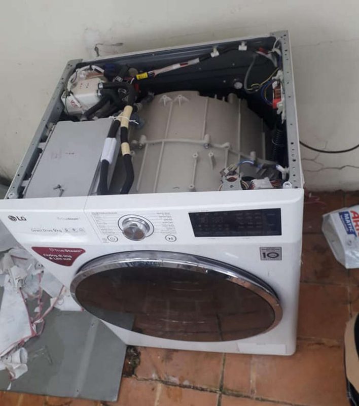 máy giặt bị sụt át điện Tại nhà