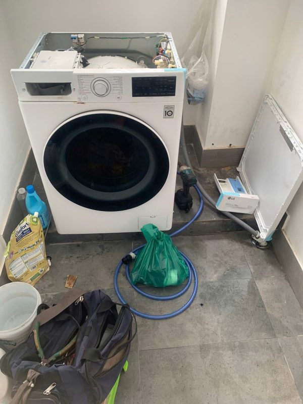 thay máy giặt mới cửa trên